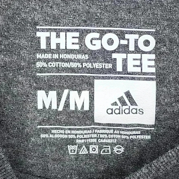 NWT Adidas The go to Tee Short Sleeve Gray Women's Shirt M - Picture 6 of 7